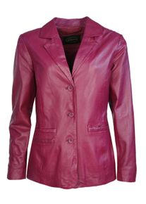 JCC Damen Lederjacke "310174401", lila, Gr. 48, Oberstoff: 100% Lammleder / Futter: 100% Polyester, Jacken