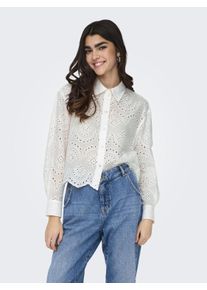 Only Damen Langarmbluse "ONLVALAIS L/S SHIRT WVN NOOS", rot, modisch, Gr. L, unifarben, Web, Obermaterial: 100% Baumwolle, Blusen