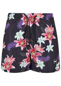Urban Classics Herren Badeshorts "Urban Classics Herren Pattern Swim Shorts", bunt, Gr. M, 100% Polyester, Badehosen