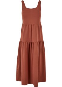 Urban Classics Damen Shirtkleid "Urban Classics Damen Ladies 7/8 Length Valance Summer Dress", orange, klassisch, Gr. 5XL, unifarben, 100% Baumwolle,