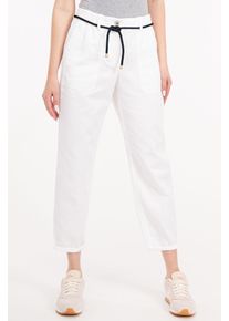 Recover Pants Damen Stoffhose "Belina", weiß, Gr. 40, unifarben, 57% Lyocell;40% Baumwolle;3% Elasthan, Hosen, aus einem elastischen