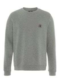 Converse Herren Sweatshirt "STANDARD FIT CORE CHUCK PATCH CREW", grau, sportlich, Gr. S, Sweatware, Obermaterial: 80% Baumwolle, 20% Polyester,