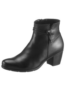 Gabor Damen Stiefelette, Gr. 39, schwarz, Kalbsleder, unifarben, klassisch, Schuhe, mit Hovercraft Luftkammer-Laufsohle
