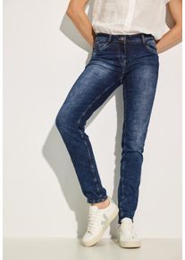 Cecil Damen 5-Pocket-Jeans "Style Scarlett", blau, casual, Gr. 29, Denim/Jeans, Obermaterial: 84% Baumwolle, 14% Polyester, 2% Elasthan, Jeans, im