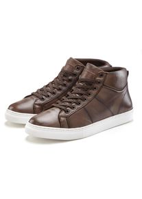 Herren Sneaker, AUTHENTIC LE JOGGER, Gr. 41, braun, Obermaterial: 100% Schafsleder. Futter: 90% Textilmaterial, 10% Schafsleder. Decksohle: 100%