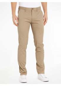 Tommy Hilfiger Herren Chinohose "Chino Bleecker 1985 PIMA CO", beige, casual, Gr. 34, Obermaterial: 96% Baumwolle, 4% Elasthan, Hosen