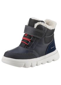 Geox Kinder Lauflernschuh "B WILLABOOM BOY B ABX", Gr. 20, blau, Lederimitat, Veloursleder, Textil, casual, Schuhe, Mit Amphibiox TEX-Membrane