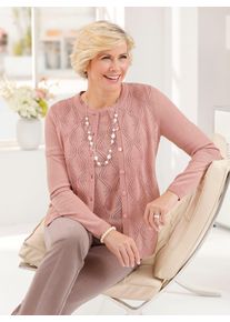 CLASSIC Damen Strickjacke, rosa, Gr. 40, unifarben, 100% Polyacryl, Strickjacken