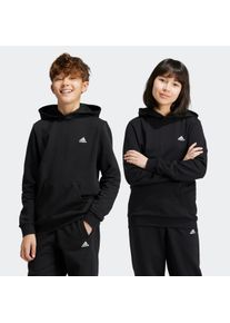 Kinder Kapuzensweatshirt "J SL FC FL HD", schwarz, sportlich, Gr. 128, adidas Sportswear, Obermaterial: 70% Baumwolle, 30% Polyester, Sweatshirts
