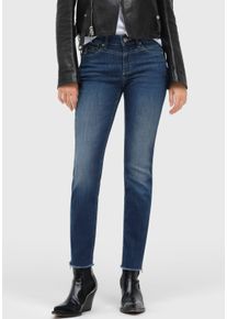 MAC Damen Ankle-Jeans "Rich-Slim Chic", blau, casual, Gr. 34, Denim/Jeans, Obermaterial: 71% Baumwolle, 16% Polyester, 11% Modal, 2% Elasthan, Jeans,