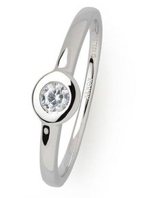 XENOX Damen Fingerring "XS ZARGE SILBER, XS7388", 58, Silber 925 (Sterlingsilber), 1,4mm, silber, Silber 925 (Sterlingsilber), Fingerringe, mit