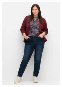 sheego Damen Stretch-Jeans "Große Größen", blau, casual, Gr. 46, unifarben, Obermaterial: 99% Baumwolle, 1% Elasthan, Jeans, PIA, aus elastischem