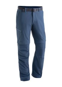 Maier Sports Herren Funktionshose "Tajo 2", blau, Gr. 46, 90% Polyamid, 10% Elasthan, Hosen, Herren Wanderhose, zipp-off Outdoor-Hose, 4 Taschen,