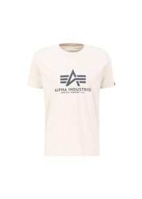 Herren T-Shirt "Alpha Industries Men - T-Shirts Basic T-Shirt", weiß, Gr. XXL, Alpha Industries, Obermaterial: 100% Baumwolle, Shirts
