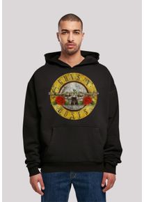 F4NT4STIC Herren Kapuzenpullover "Guns 'n' Roses Vintage Logo Black", schwarz, casual, Gr. M, Obermaterial: 100% Baumwolle, Pullover, Premium Qualität