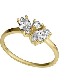 Firetti Damen Fingerring "Schmuck Geschenk Gold 333 Damenring Goldring Fantasie", 18, Gelbgold 333, 1,5mm, gold, Gelbgold 333, Fingerringe, mit