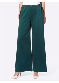 Classic Basics Damen Jerseyhose, blau, Gr. 50, unifarben, 100% Polyester, Hosen