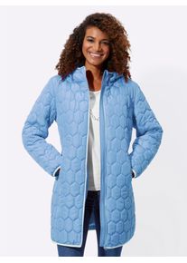Casual Looks Damen Steppmantel, blau, Gr. 40, 100% Polyester, Wattierung:100% Polyester, Mäntel