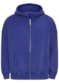 DROPSIZE Herren Sweatjacke "Dropsize Herren Dropsize Heavy Oversize Cord Zip-Hoodie", blau, Gr. XL, 70% Baumwolle, 30% Polyester, Sweatjacken