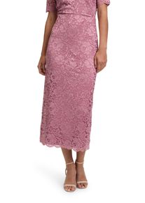Vera Mont Damen Maxirock "Vera Mont Spitzenrock in 7/8 Länge", rosa, elegant, Gr. 44, Spitze, Obermaterial: 90% Polyamid, 10% Elasthan. Futter: 100%