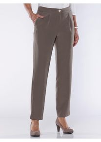 Inspirationen Damen Webhose, grau, Gr. 38, unifarben, 90% Polyester, 10% Elasthan, Hosen