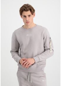 Herren Sweater "Alpha Industries Men - Sweatshirts Organics EMB Sweater", grau, Gr. XXL, Alpha Industries, Obermaterial: 100% Baumwolle, Sweatshirts