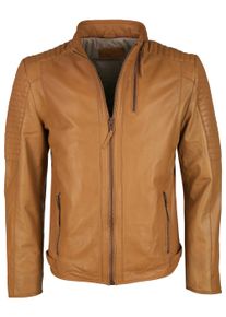 JCC Herren Lederjacke "16-13-2", braun, Gr. L, Obermaterial: 100% Leder, Lamm / Futter: 100% Baumwolle / Ärmelfutter: 100% Polyester, Jacken