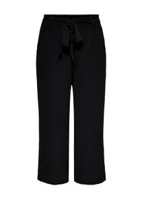 Only Damen Palazzohose "ONLNOVA LIFE VIS CROP PALAZZO PANT SOLID", schwarz, modisch, Gr. 38, unifarben, Web, Obermaterial: 100% Viskose, Hosen