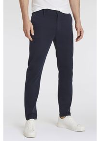 BOSS Orange Herren Chinohose "Chino_tapered", blau, casual, Gr. 34, unifarben, Web, Obermaterial: 97% Baumwolle, 3% Elasthan, Hosen, mit BOSS Logo