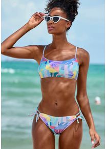 Venice Beach Damen Bustier-Bikini-Top "Varia", lila, Gr. 34, bedruckt, Polyamid, Microfaser, Bikini-Oberteile, in edlen Pastelltönen