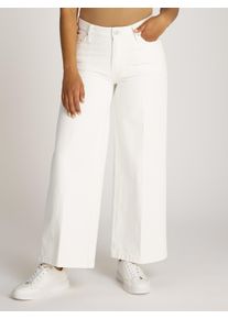 Tommy Hilfiger Damen Weite Jeans "WIDE LEG HW LOU", beige, casual, Gr. 29, unifarben, Denim/Jeans, Obermaterial: 100% Baumwolle, Jeans, mit