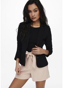Only Damen Jerseyblazer "ONLPOPTRASH LIFE BLAZER TLR", schwarz, casual, Gr. XL, unifarben, Milano Rib, Obermaterial: 63% Viskose (LENZING ECOVERO),
