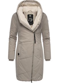 Ragwear Damen Wintermantel "Gordon Long", grau, modisch, Gr. XL, Obermaterial: 74% Baumwolle, 26% Nylon, Innenfutter: 100% Polyester, Wattierung: