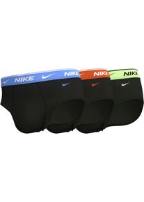 NIKE UNDERWEAR Herren Slip "BRIEF 3PK", Gr. Mblk, uni bl, saty onge, arely vlt wb, Jersey, Obermaterial: 95% Baumwolle, 5% Elasthan, unifarben,