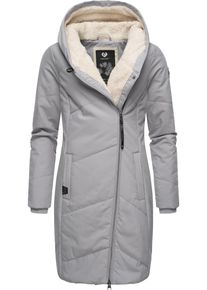 Ragwear Damen Wintermantel "Gordon Long", grau, modisch, Gr. L, Obermaterial: 74% Baumwolle, 26% Nylon, Innenfutter: 100% Polyester, Wattierung: 100%