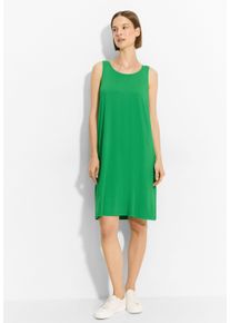 Cecil Damen Jerseykleid, grün, casual, Gr. L, unifarben, Stoff, 95% Viskose, 5% Elasthan, Kleider, knielang