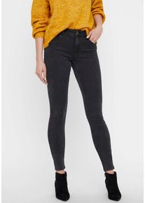 Véro Moda VERO MODA Damen Stretch-Jeans "VMSEVEN SHAPE UP", grau, feminin, Gr. XXS, Denim/Jeans, Obermaterial: 66% Baumwolle, 32% Polyester, 2% Elasthan, Jeans
