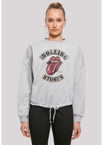 F4NT4STIC Damen Sweatshirt "The Rolling Stones Tour '78 Vector", grau, casual, Gr. XS, Obermaterial: 65% Baumwolle, 35% Polyester, Sweatshirts,