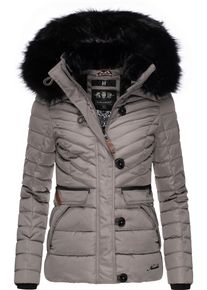 Navahoo Damen Winterjacke "Wisteriaa", grau, casual, Gr. S, Oberstoff: 100% Polyester, Futter: 100% Polyester, Wattierung: 100% Polyester,