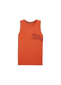 Puma Herren Tanktop "TRAIN ALL DAY BIG CAT TANK", rot, sportlich, Gr. S, unifarben, Interlock, Obermaterial: 100% Polyester, Tops