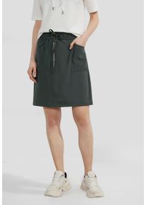 Cecil Damen Minirock, grün, casual, Gr. XL, unifarben, Stoff, 95% Polyester, 5% Elasthan, Röcke, im elastischen Materialmix