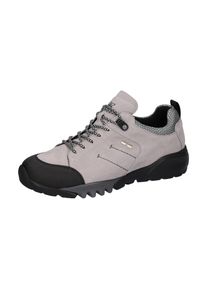 Waldläufer WALDLÄUFER Damen Trekkingschuh "H-Amiata", Gr. 4, grau, Nubukleder, Gummi, Textil, sportlich, Schuhe, Freizeitschuh, Halbschuh, Schnürschuh mit