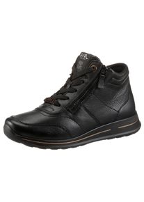 Ara Damen Schnürboots "OSAKA", Gr. 3,5, schwarz, Glattleder, sportlich, Schuhe, mit beidseitigen Reißverschlüssen, G-Weite