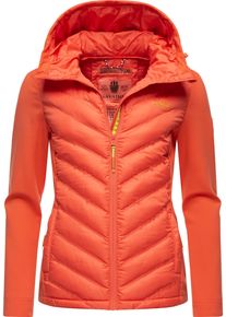 Navahoo Damen Outdoorjacke "Nimm Mich Mit", orange, sportlich, Gr. M, Obermaterial: 100% Polyester; Obermaterial Ärmel: 68% Viskose, 27% Polyamid, 5%