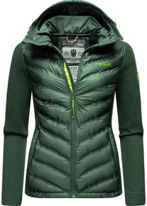 Navahoo Damen Outdoorjacke "Nimm Mich Mit", grün, sportlich, Gr. XS, Obermaterial: 100% Polyester; Obermaterial Ärmel: 68% Viskose, 27% Polyamid, 5%