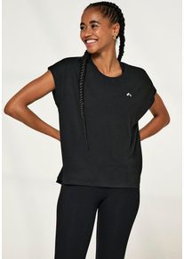 Only Play Damen Trainingsshirt "ONPAUBREE SS LOOSE TRAIN TEE - NOOS", schwarz, sportlich, Gr. S, unifarben, Jersey, Obermaterial: 88% Polyester, 12%