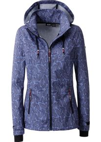 DEPROC Active Damen Softshelljacke "SHELBY PEAK XV WOMEN", lila, casual, Gr. 38, 96% Polyester; 4% Elasthan, Jacken, mit abnehmbarer Kapuze