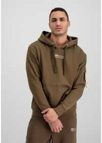 Herren Hoodie "Alpha Industries Men - Hoodies Organics EMB Hoodie", braun, Gr. M, Alpha Industries, Obermaterial: 100% Baumwolle, Sweatshirts
