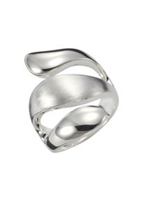 Vivance Damen Fingerring "925 Silber rhodiniert glanz matt", 062 (19,7), Silber 925 (Sterlingsilber), weiß, Silber 925 (Sterlingsilber), Fingerringe