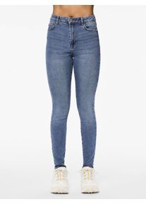 Pieces Damen Skinny-fit-Jeans "PCDANA HW SKINNY JEANS MB402 NOOS", blau, modisch, Gr. XS, unifarben, Denim/Jeans, Obermaterial: 75% Baumwolle, 20%